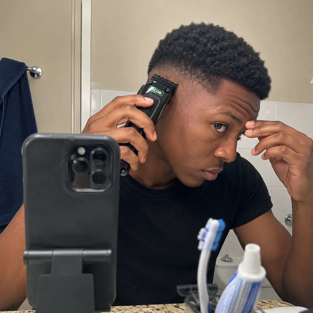 Cutting my own fade at home
