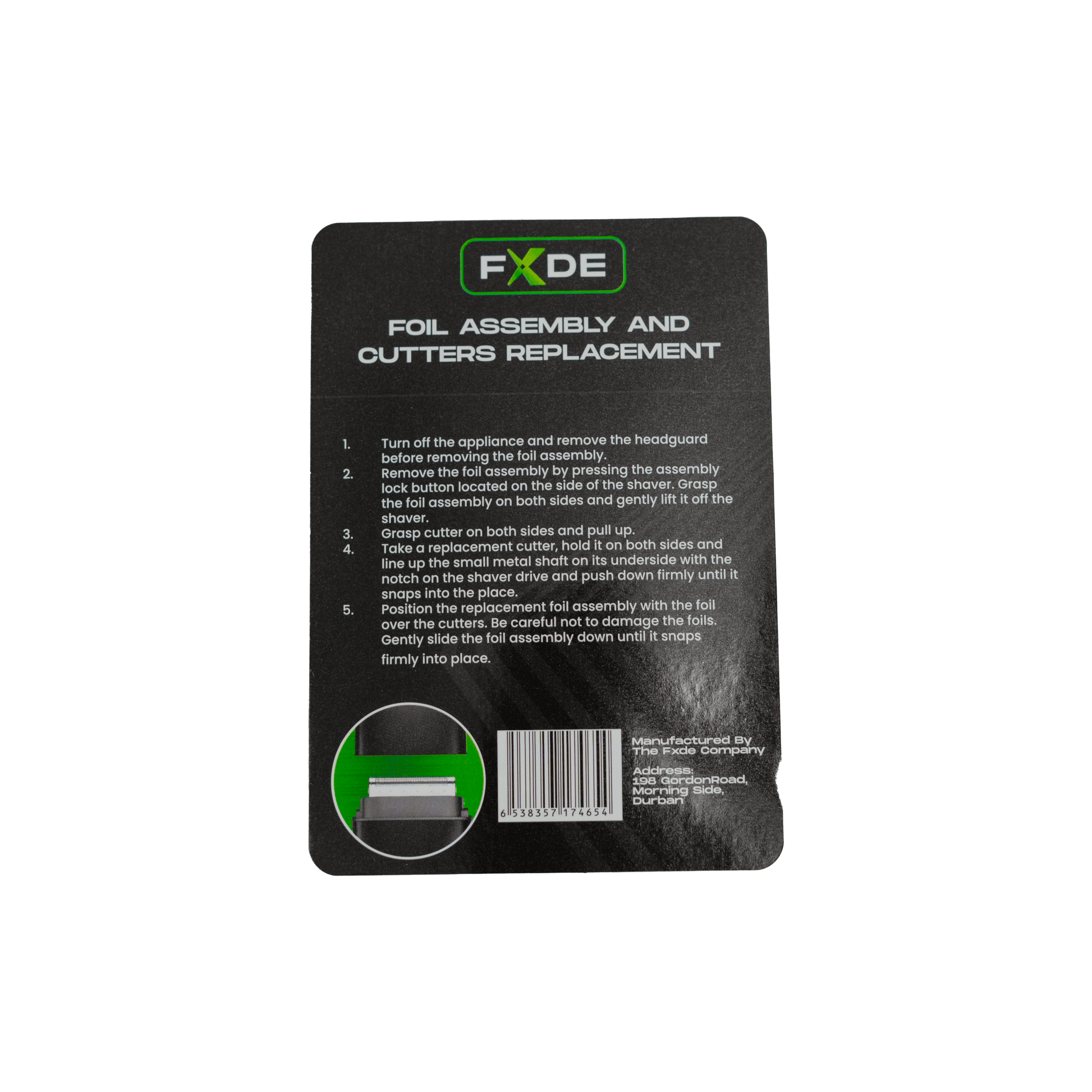 FXDE Tri-Foil Shaver Replacement Blade - Image 2